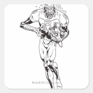 Larfleze - Agent Orange 6 Quadratischer Aufkleber