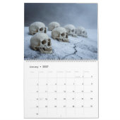 Large 2026 Skull Art Calendar Kalender (Jan 2027)