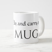 LARGE 20 oz - Speak Softly Carry eine große TASSE  (Vorderseite Rechts)