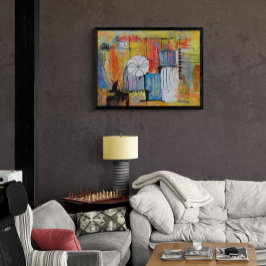 Large Abstract Acrylic Painting Fotodruck