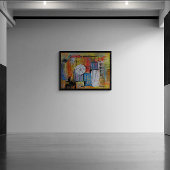 Large Abstract Acrylic Painting Fotodruck