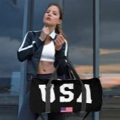 Large American Flag Gym Sports Bag Duffle Bag