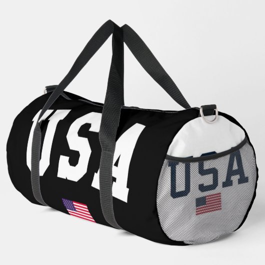 Large American Flag Gym Sports Bag Duffle Bag (Rechte Ecke)