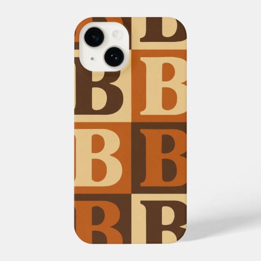 “Large B Graphic Phone Case, Stylish Protector” iPhone Hülle (Rückseite)
