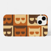 “Large B Graphic Phone Case, Stylish Protector” iPhone Hülle (Rückseite (Horizontal))