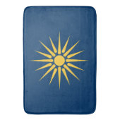 Large bath mat with flag of Macedonia, Greece Badematte (Vorderseite Vertikal)