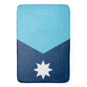 Large bath mat with flag of Minnesota, USA Badematte (Vorderseite Vertikal)