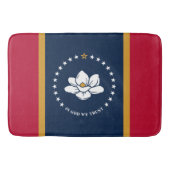 Large bath mat with flag of Mississippi, USA Badematte (Vorderseite)