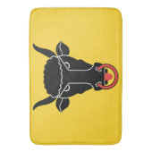 Large bath mat with flag of Uri Canton, Swiss Badematte (Vorderseite Vertikal)