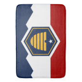 Large bath mat with flag of Utah, USA Badematte (Vorderseite Vertikal)