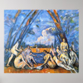 Large Bathers 2 von Paul Cezanne Poster (Vorne)