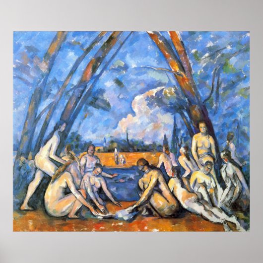 Large Bathers 2 von Paul Cezanne Poster (Vorne)