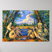 Large Bathers by Paul Cezanne Poster (Vorne)