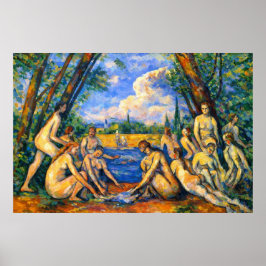 Large Bathers by Paul Cezanne Poster