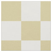 Large, Beige Checkers Pattern Fabric Stoff (Nahaufnahme)