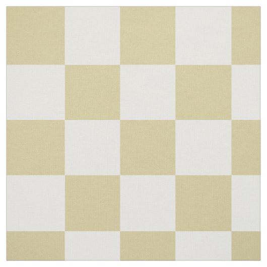 Large, Beige Checkers Pattern Fabric Stoff (Muster)