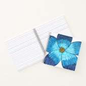 Large Blue Flower Notizblock (Innenseite)