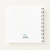 Large Blue Flower Notizblock (Rückseite)