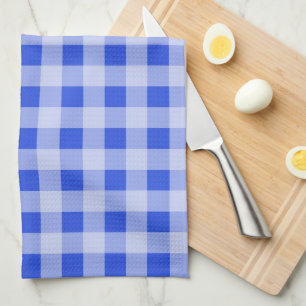 Large Blue Gingham Geschirrtuch