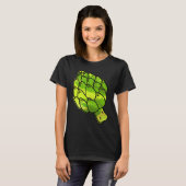Large Botanical Artichokes  Vegetarian T-Shirt (Vorne ganz)