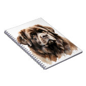 LARGE BROWN NEWFOUNDLAND HUND NOTIZBLOCK (Rechte Seite)