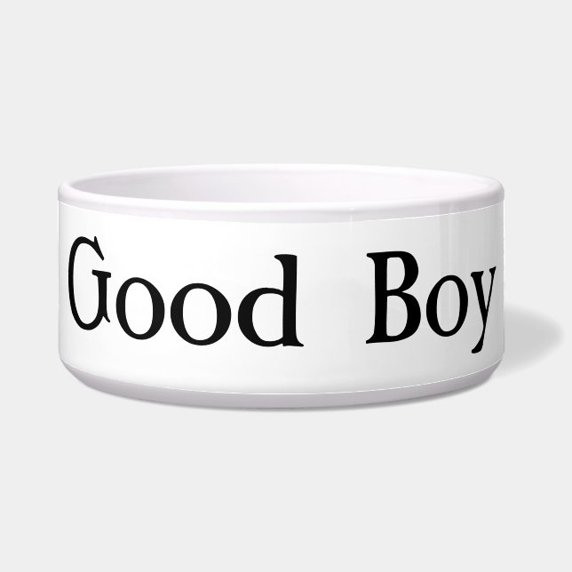 Large Ceramic Good Boy Pet Bowl for Your Good Boy Napf (Vorderseite)