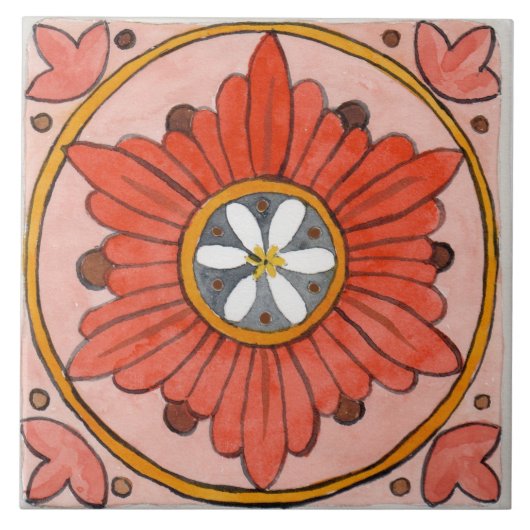 Large ceramic tile Sicily-inspired “Mozia” Fliese (Vorderseite)
