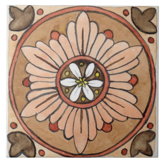 Large ceramic tile Sicily-inspired “Mozia” Fliese (Vorderseite)