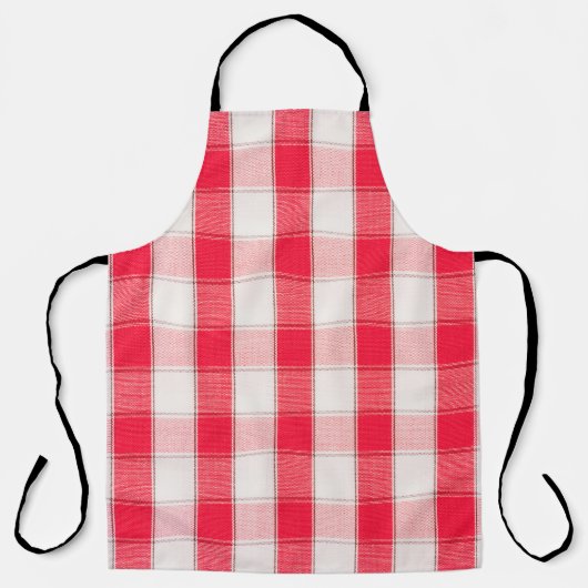 Large Checkered Apron Schürze (Vorderseite)