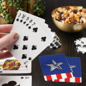 Large Chrome Like Silver Star on Colors Spielkarten (In Situ)