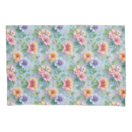 Large Colorful Paper Flowers Kissenbezug