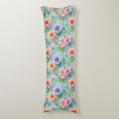 Large Colorful Paper Flowers Seitenschläferkissen (Vorderseite Vertikal)