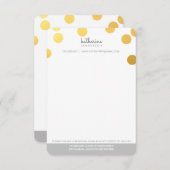 LARGE CONFETTI SPOT Moderne fette Goldfolie grau (Vorne/Hinten)