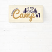 Large Custom Camp Party Cool Welcome Banner (InSitu)