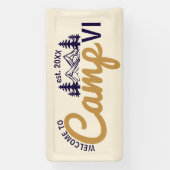 Large Custom Camp Party Cool Welcome Banner (Vertikal)