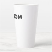 Large Custom Latte Mug Blank Template - 17oz Milchtasse (Vorderseite)