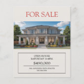 Large Custom Photo - For Sale Real Estate Flyer (Vorne)