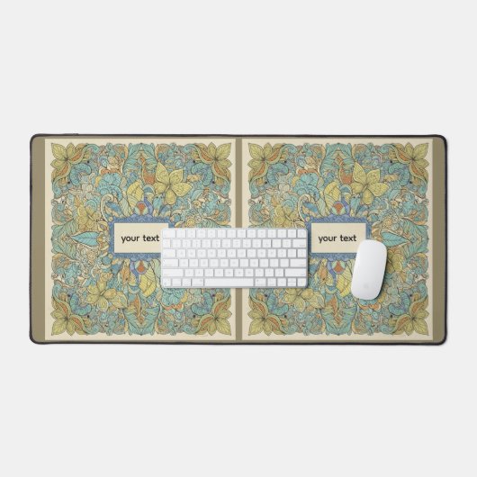 Large Customized Boho Mandala Desk Mat Schreibtischunterlage (Tastatur & Maus)