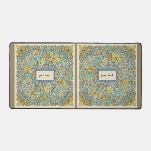 Large Customized Boho Mandala Desk Mat Schreibtischunterlage (Vorderseite)