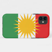 LARGE DRINT Kurdistan Flag Case-Mate iPhone Hülle (Rückseite (Horizontal))