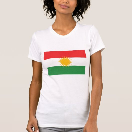 LARGE DRINT Kurdistan Flag T-Shirt (Vorderseite)