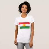 LARGE DRINT Kurdistan Flag T-Shirt (Vorne ganz)