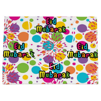 Large Eid Mubarak Gift Bag Große Geschenktüte