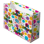 Large Eid Mubarak Gift Bag Große Geschenktüte (Vorderseite Schrägansicht)