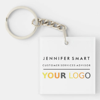 Large Employee Name Badge Custom Logo Staff Schlüsselanhänger