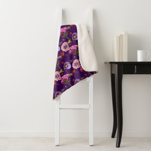 Large floral blanket sherpadecke (Beispiel)