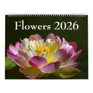 Large Flowers 2026 Calendar Kalender