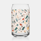Large Glass Chips Retro Terrazzo Pattern Can Glass Dosenglas (Links)