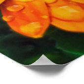 Large Golden Flower Close Up Poster (Ecke)