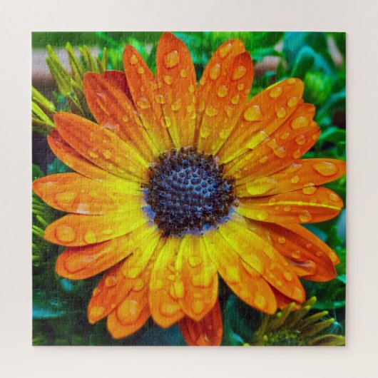Large Golden Flower Close Up Puzzle (Vertikal)